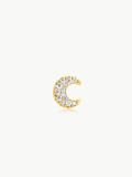 Ania Haie Gold Crescent Moon Barbell Einzel Ohrstecker